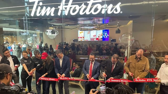 La cafetería Tim Hortons fue inaugurada este 27 de octubre en la CDMX.