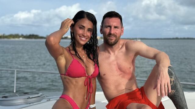 Lionel Messi y Antonela Rocuzzo