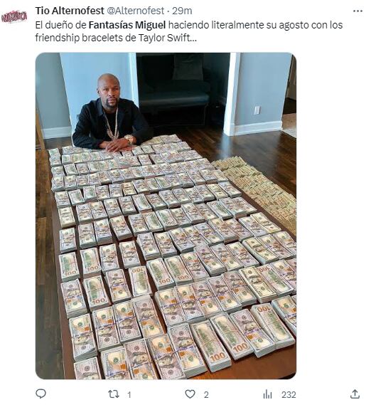 Memes de Fantasías Miguel por los conciertos de Taylor Swift en México