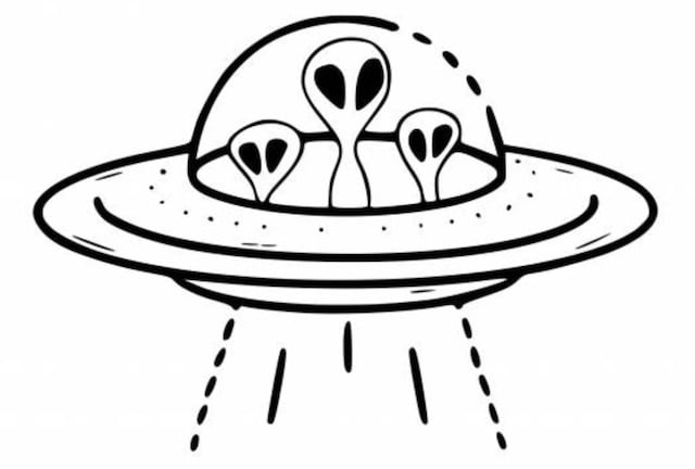 Dibujos de OVNI para colorear: 6 plantillas con extraterrestres para ...