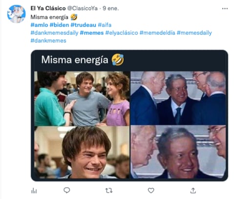 Meme de AMLO, Joe Biden y Marcelo Ebrard