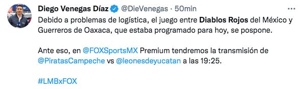 Cambio de partido en Fox Sports