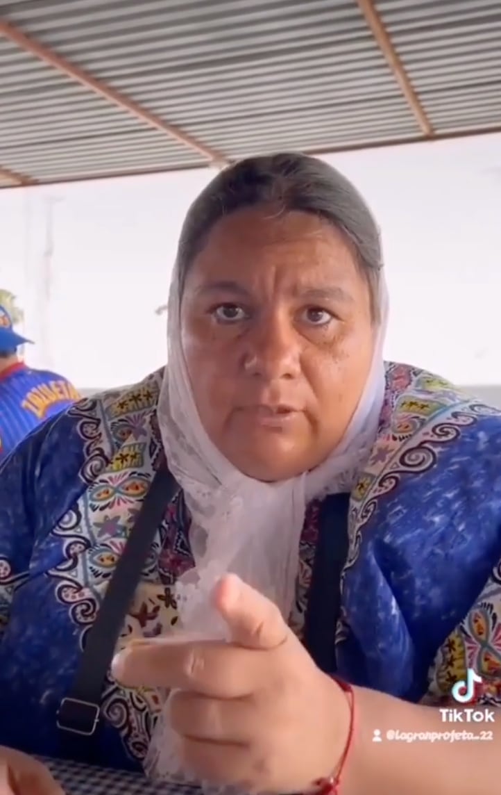 Señora católica de Zacatecas