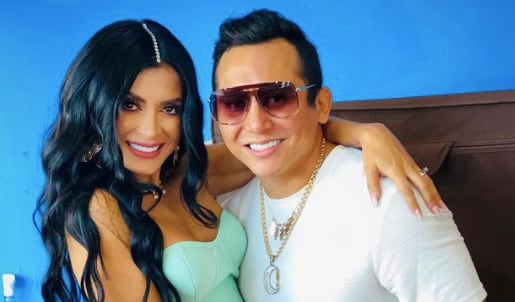 Kimberly Flores y Edwin Luna