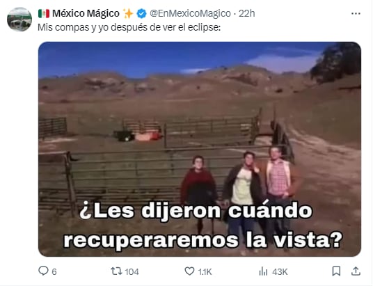 Memes de ojos rojos por el eclipse