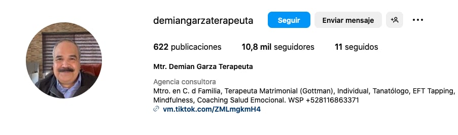 Demian Garza, el doble de Pedro Sola.