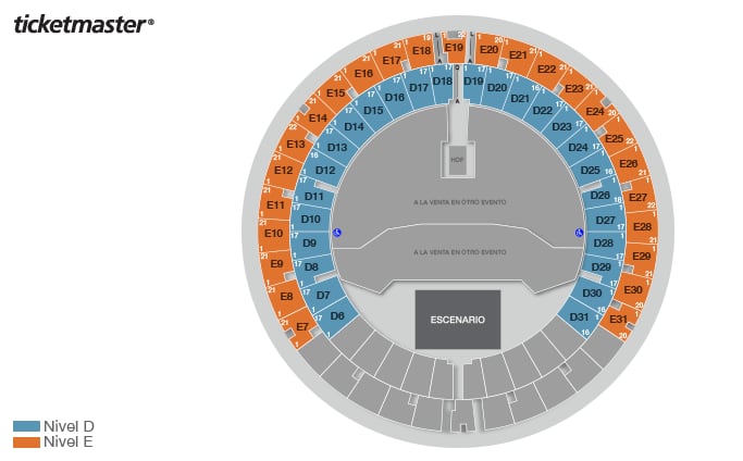 Mapa por sección Palacio de los Deportes, CDMX