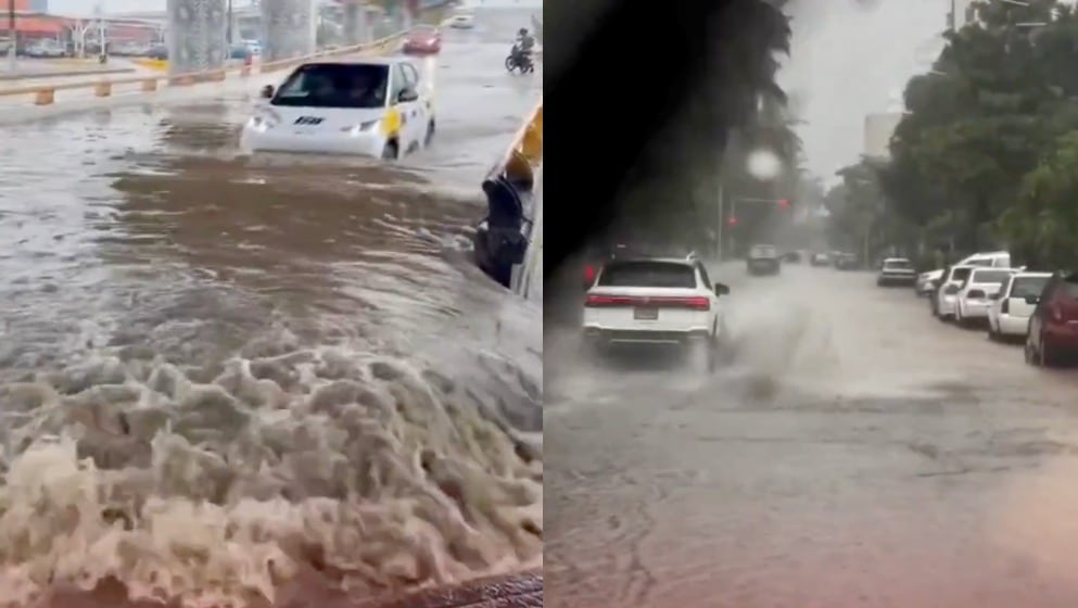 Inundaciones en Acapulco por el huracán Polo