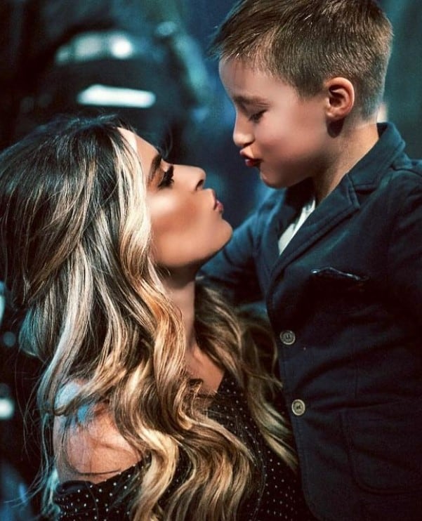 Galilea Montijo y su hijo Mateo