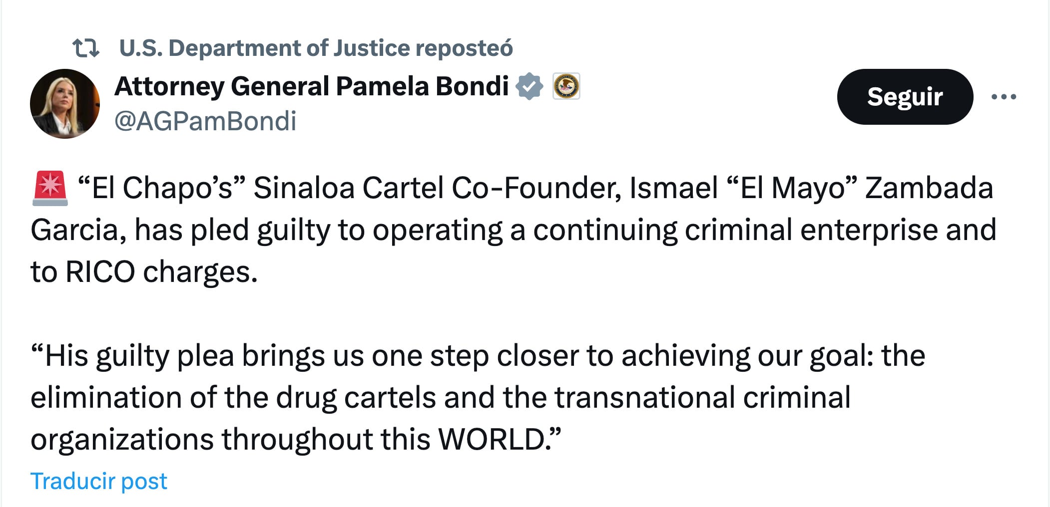 Estados Unidos amenaza