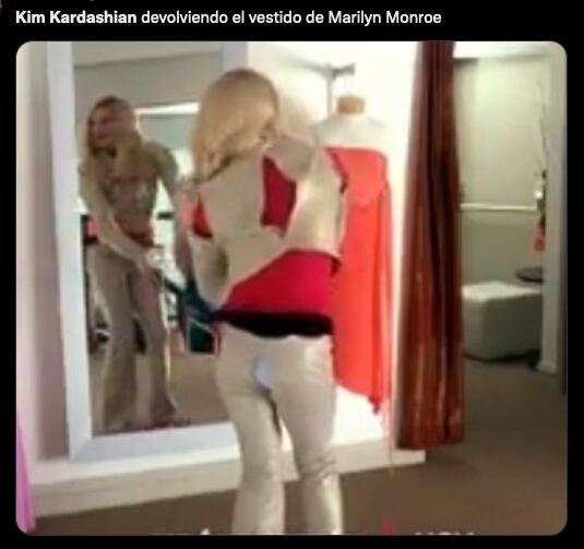 Memes de Kim Kardashian por el vestido Marilyn Monroe.
