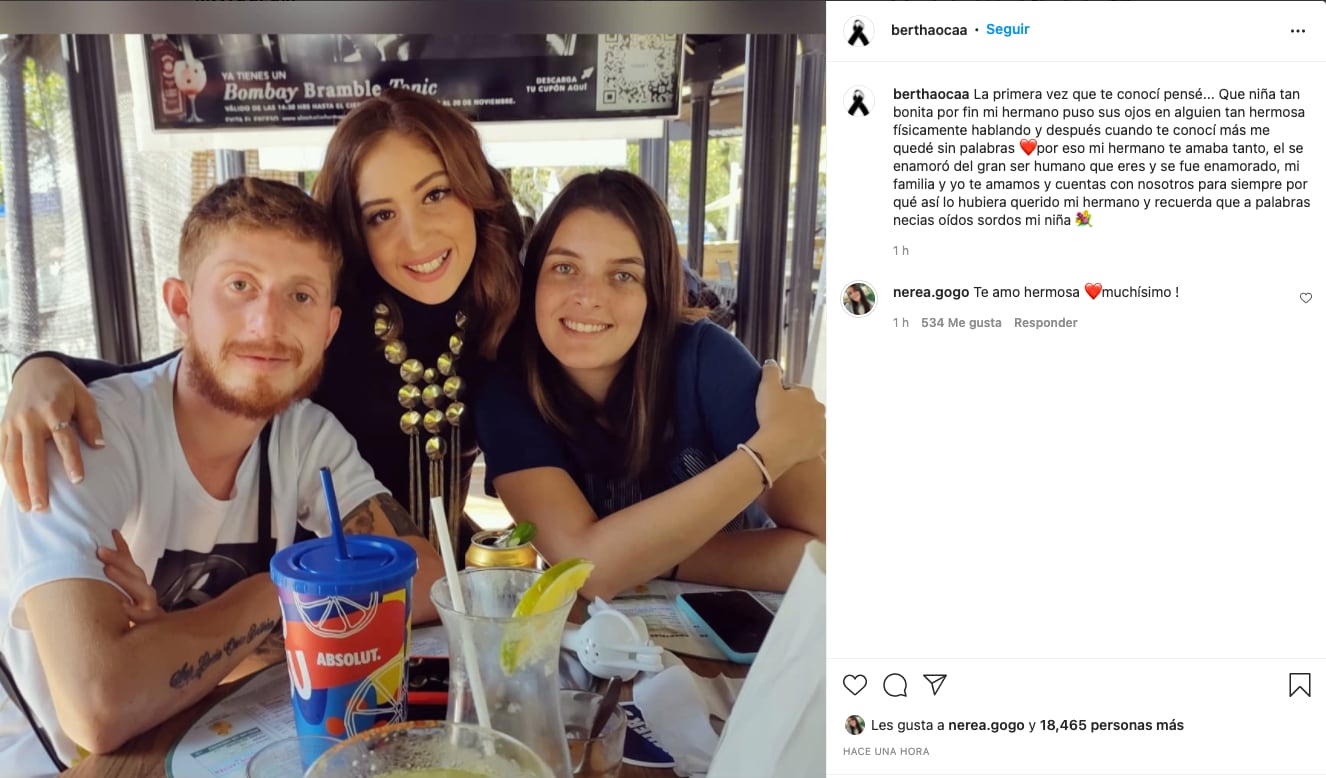 Hermana de Octavio Ocaña reitera su apoyo a Nerea Godínez