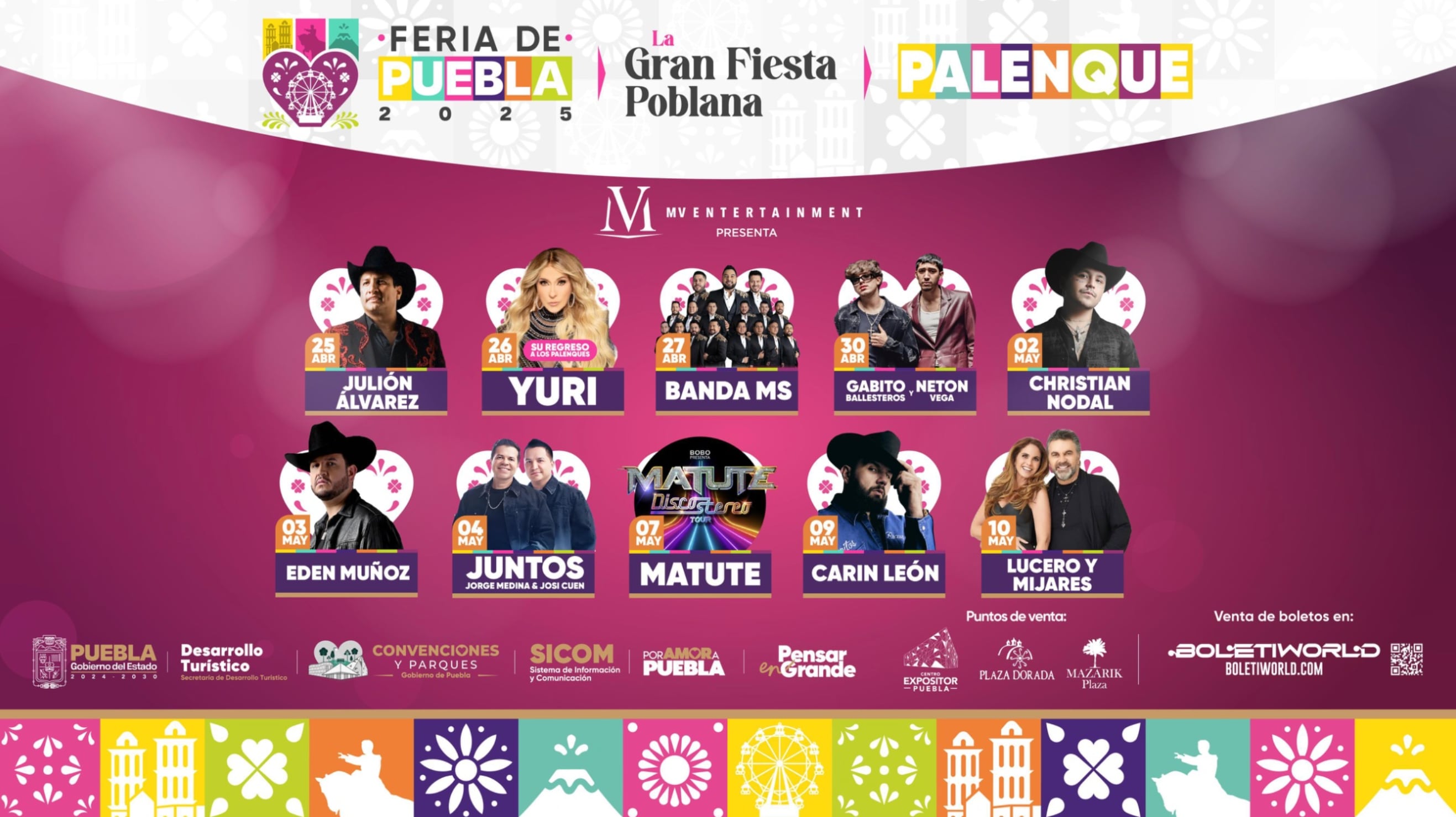 Cancelan presentación de Gerardo Ortiz en la Feria de Puebla 2025