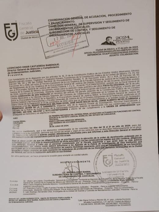 Javier Corral es prófugo de la justicia