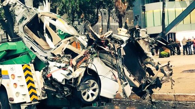 Accidente sobre Paseo de la Reforma y Lieja