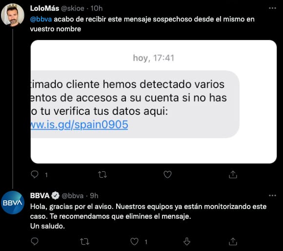 BBVA estafa en España
