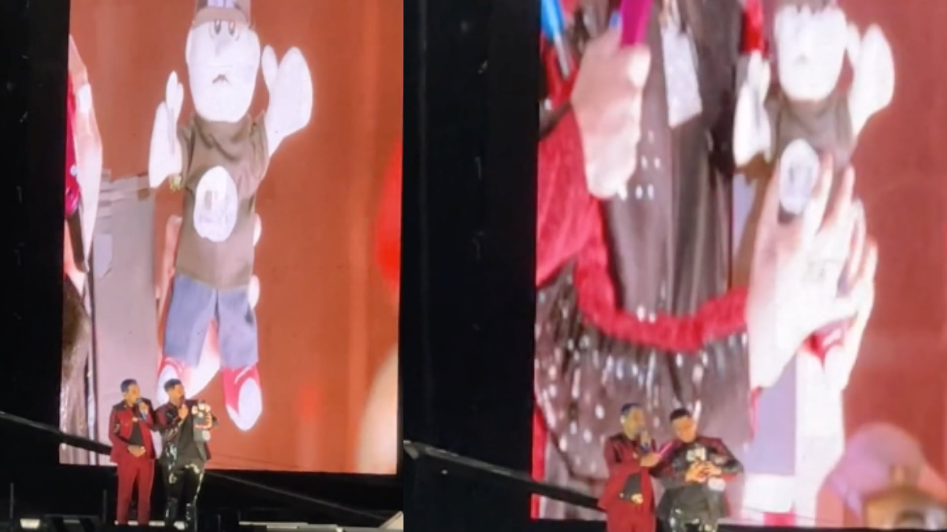 Grupo Firme recibe un Dr. Simi en el concierto del Akron en Guadalajara.