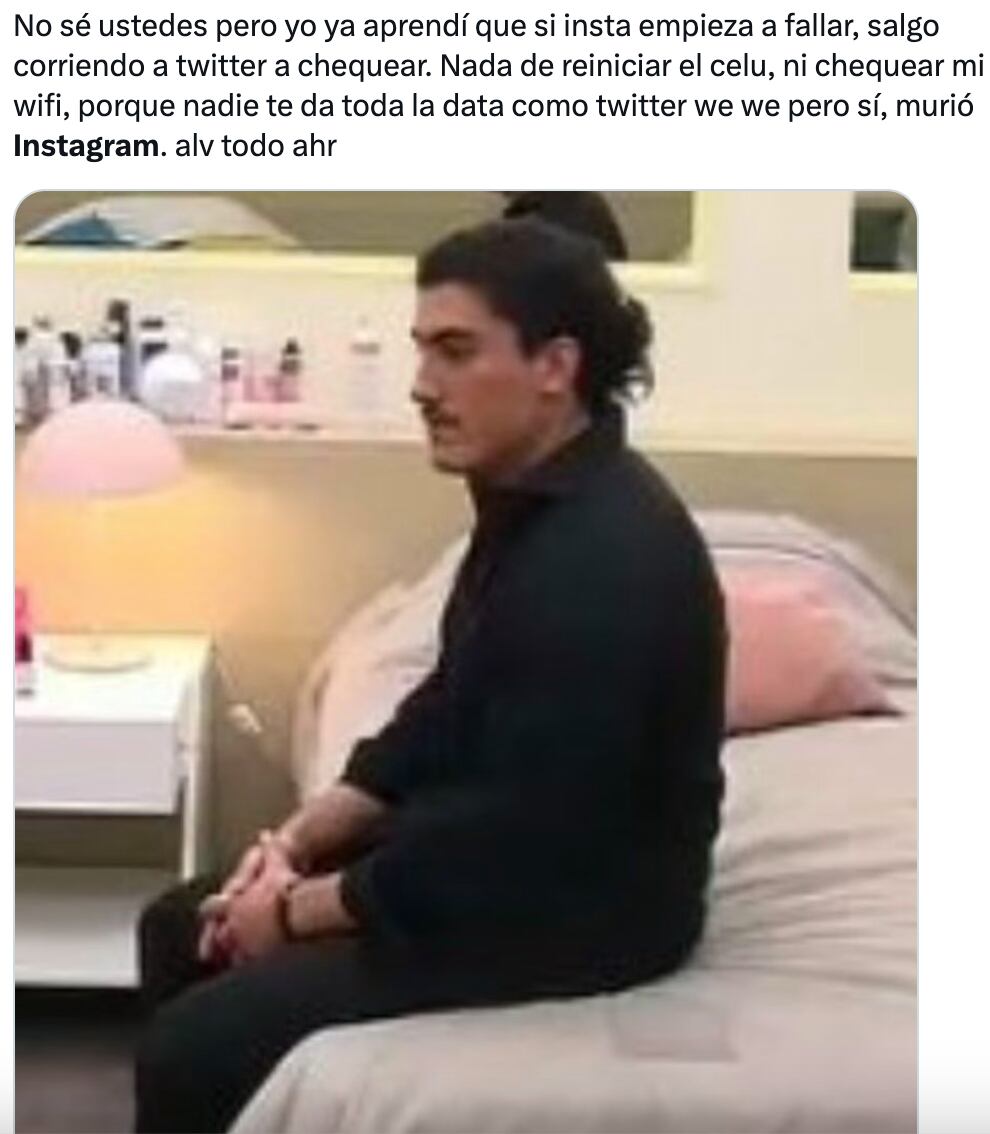 Memes de la caída de Instagram