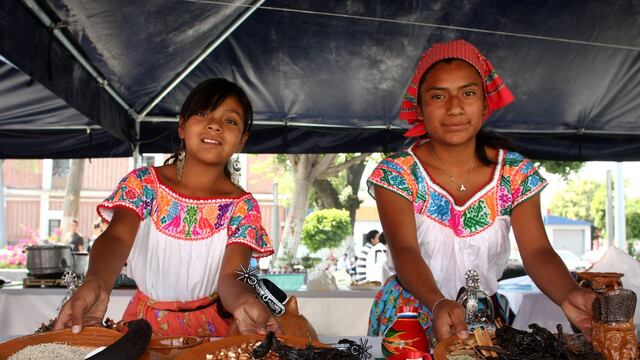Variados platillos se exhibieron en el jardín de El Carmen, durante la Feria Nacional del Mole Poblano, en la que restauranteros y cocineras compartieron sus mejores recetas para la elaboración del producto representativo de la gastronomía poblana