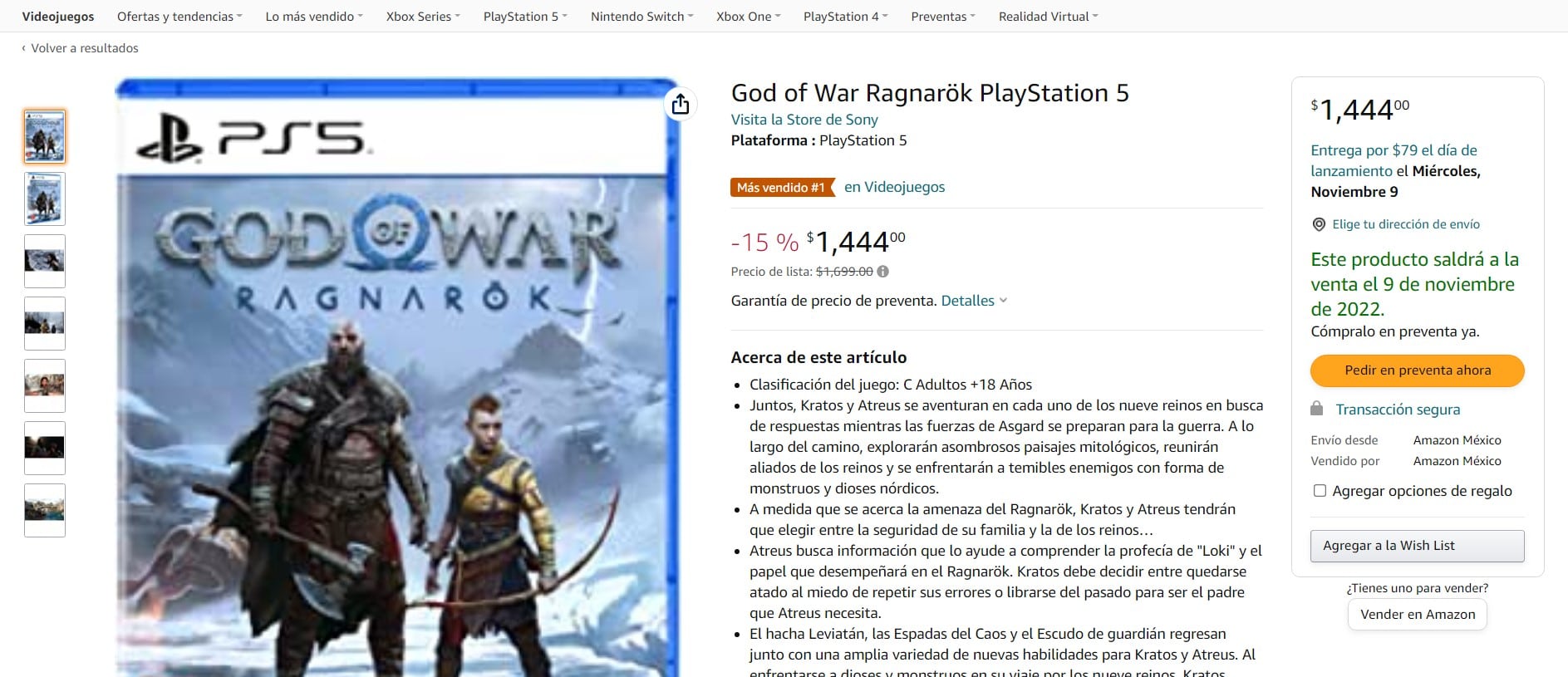 God of War Ragnarök PlayStation 5
