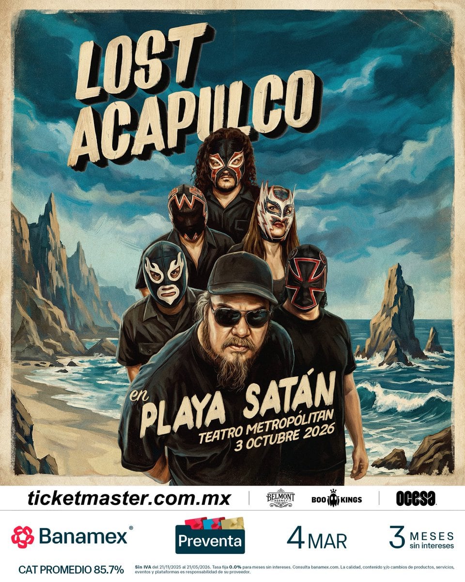 Lost Acapulco anuncia concierto en el Teatro Metropólitan: fecha y boletos