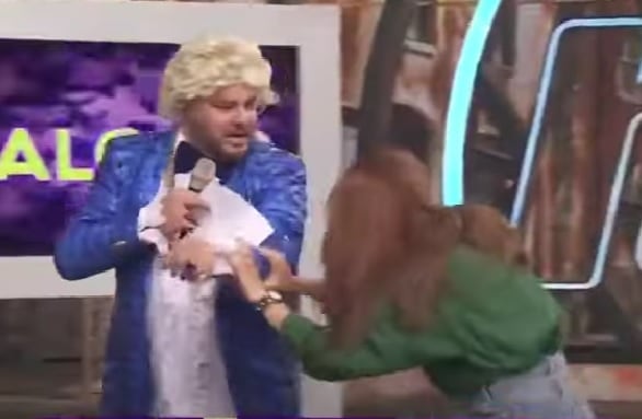 Paul Stanley y Tania Rincón