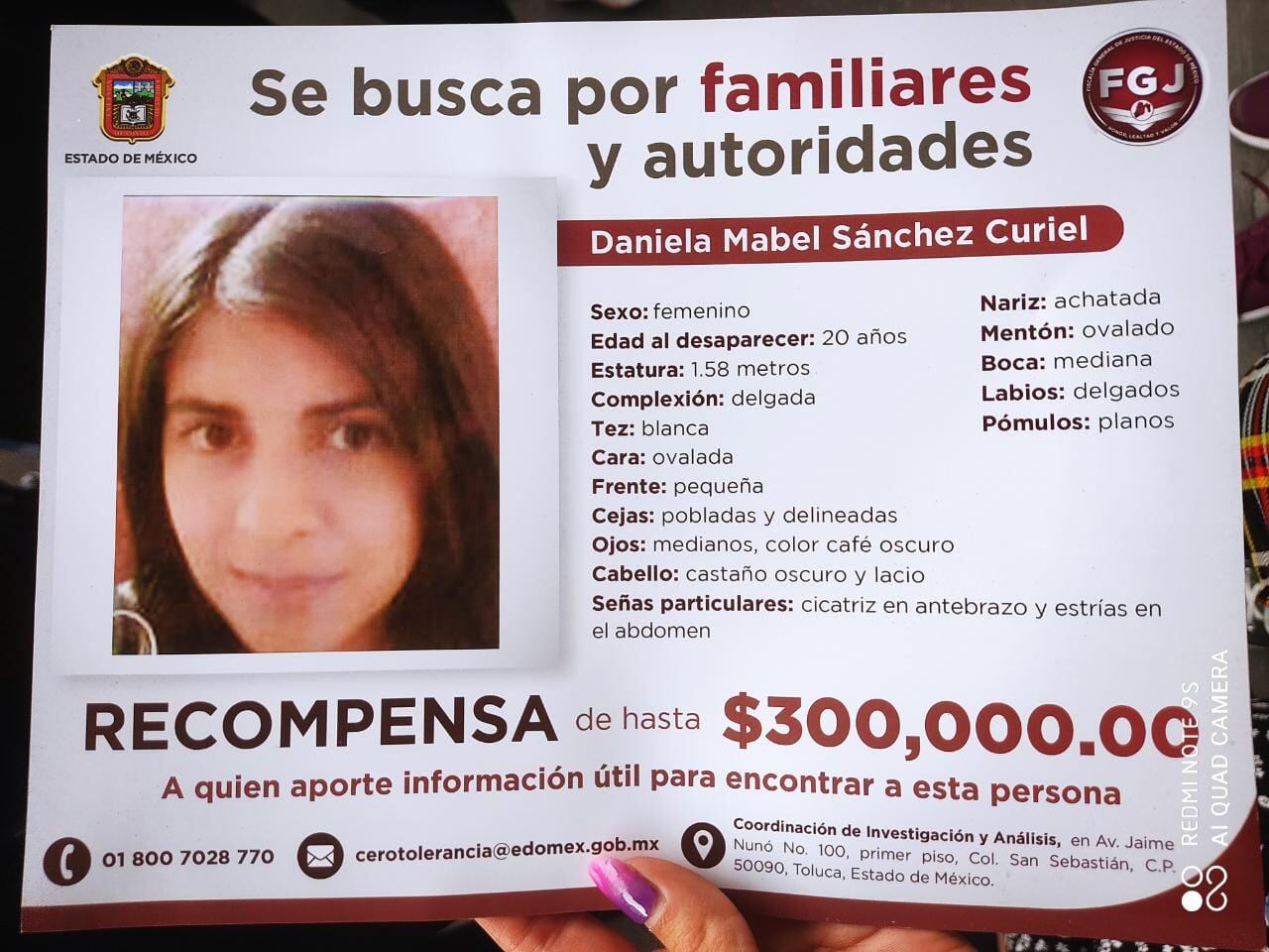 Recompensa por Daniela