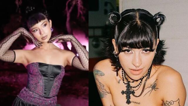 Ángela Aguilar usó un estilo muy similar al de Cazzu