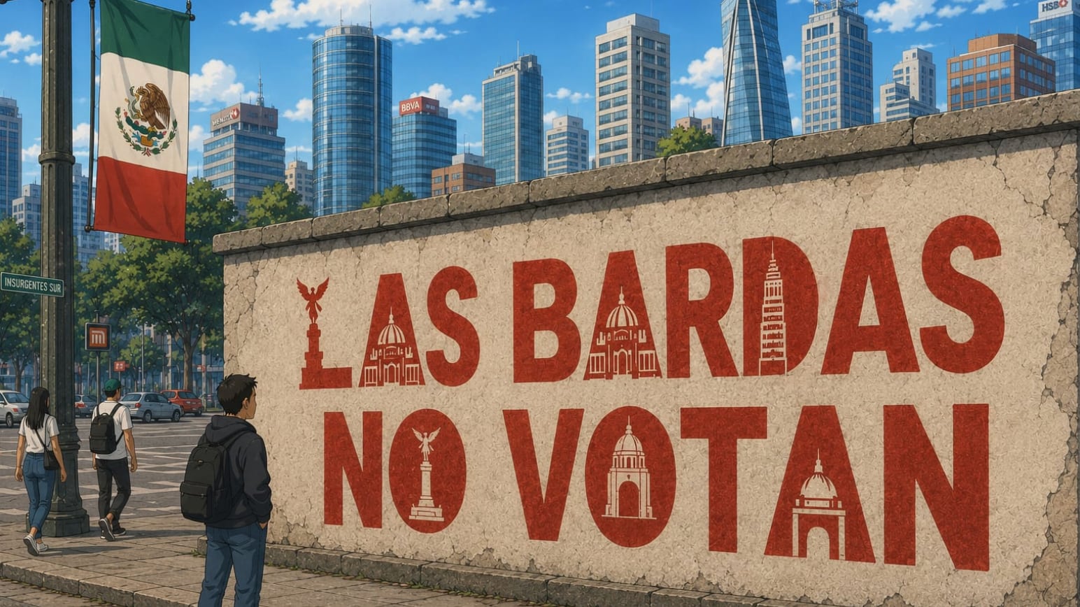 Las bardas no votan, los likes tampoco