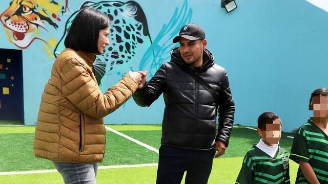 Lía Limón, alcaldesa de AO, inaugura cancha de futbol rápido