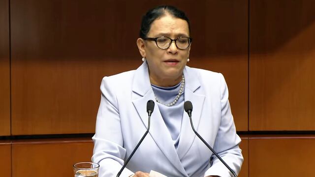 Rosa Icela Rodríguez comparece en la Cámara de Senadores con motivo del Primer Informe de gobierno de Claudia Sheinbaum