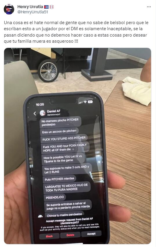 Amenazan de muerte en la LMB