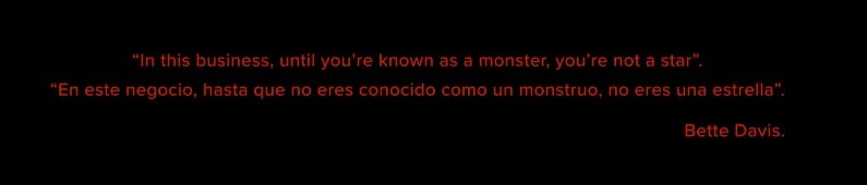 Belinda cita a Bette Davis en La Mala.