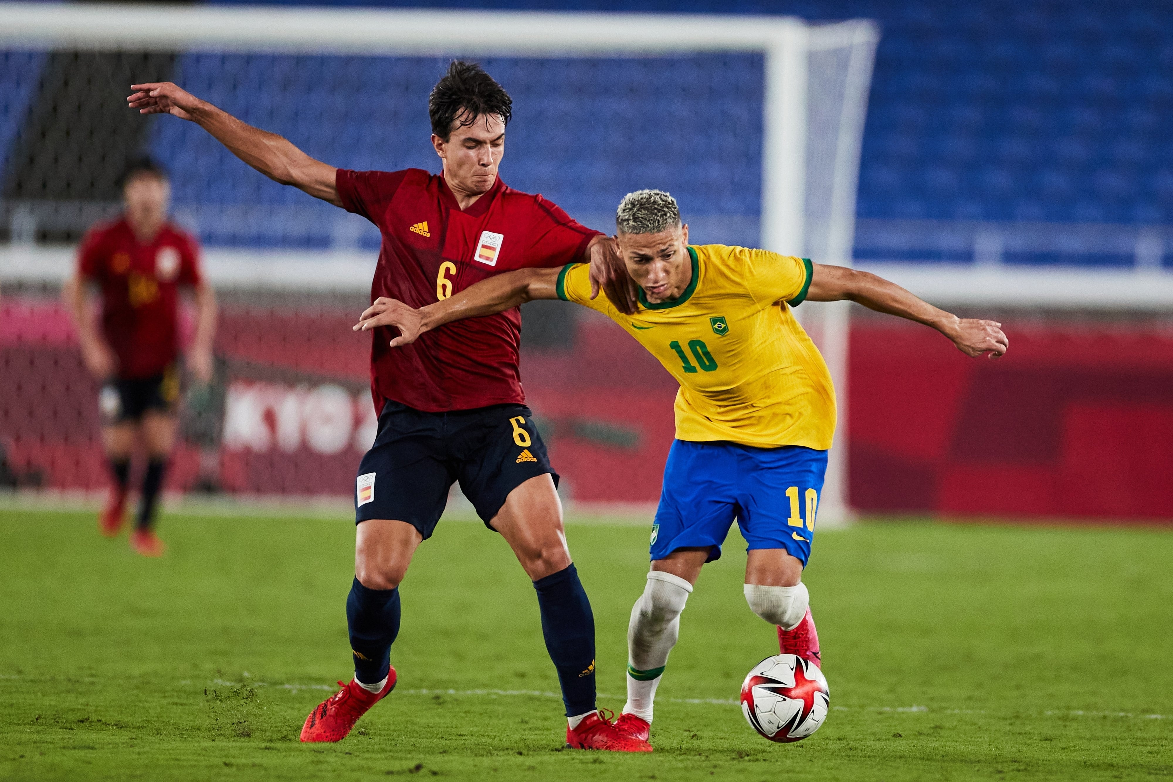 Martín Zubimendi con Espana en los Juegos Olímpicos.