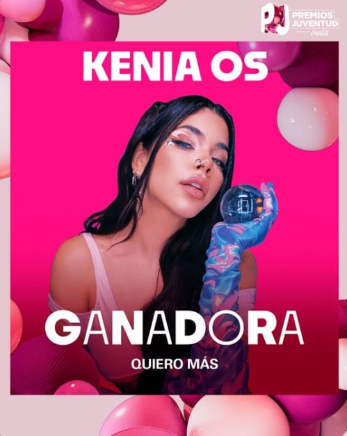 Kenia Os gana en la categoría a Quiero Más