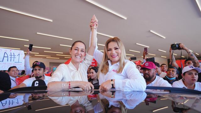 Claudia Sheinbaum y Claudia Delgadillo, candidatas de Morena en Guadalajara, Jalisco