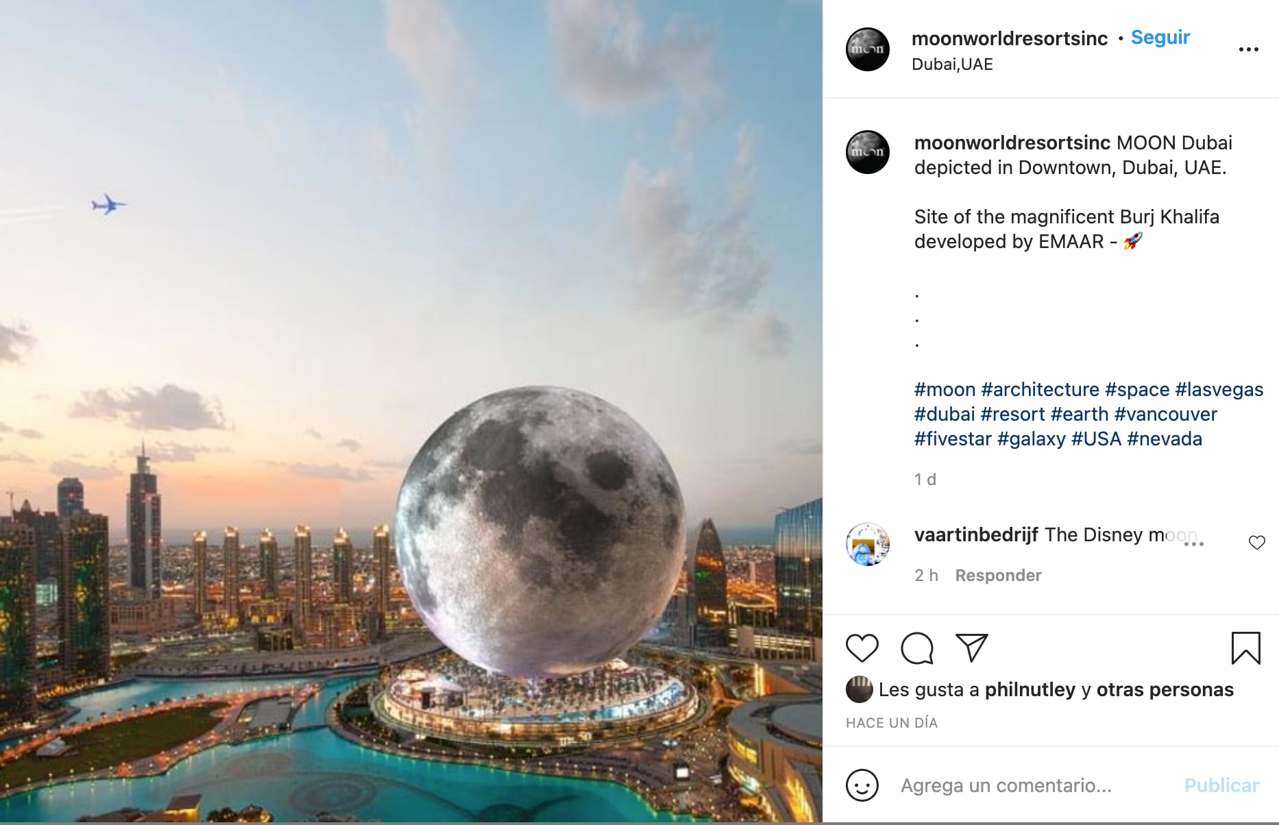 Hotel con forma de la Luna