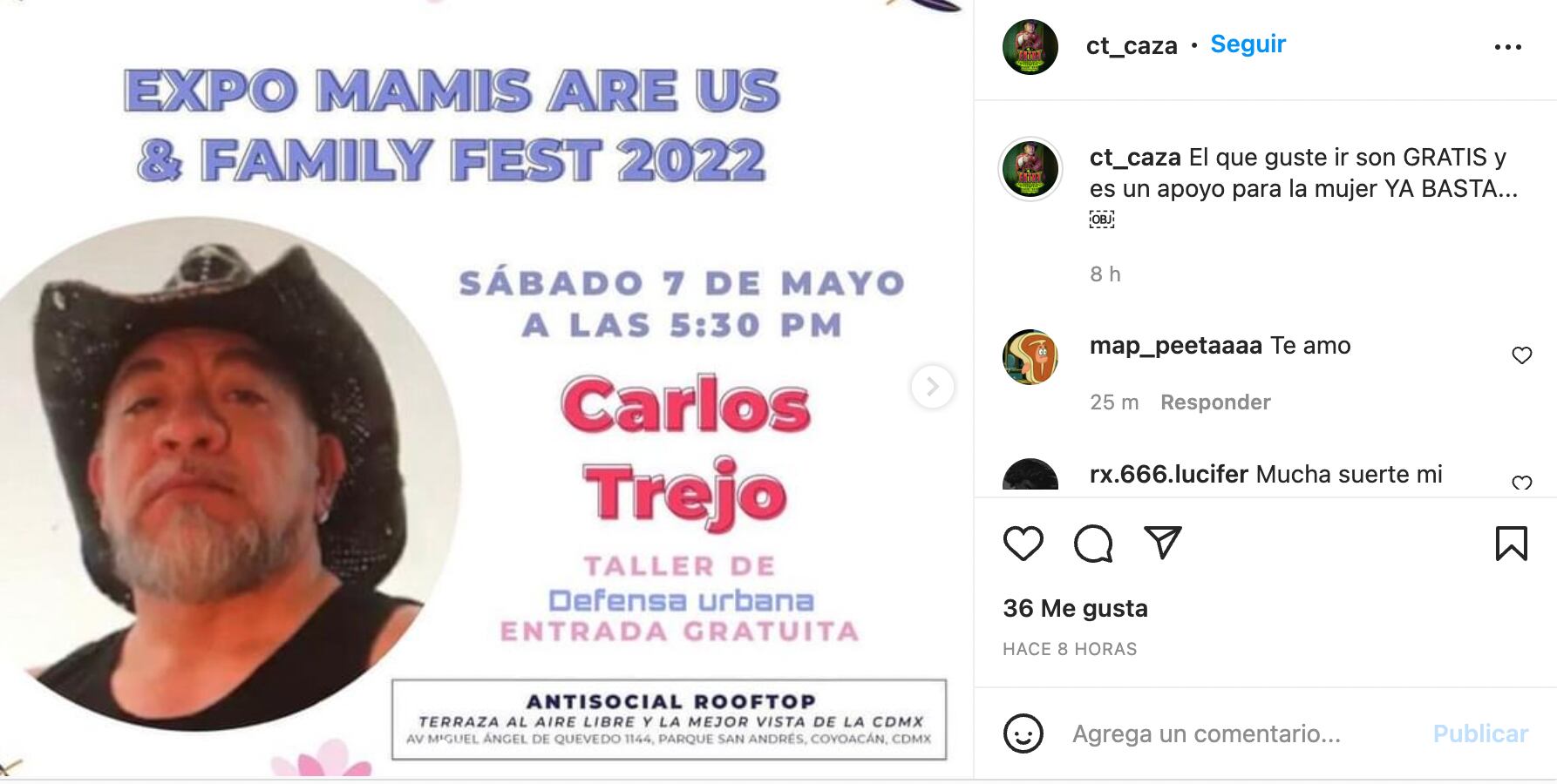 Carlos Trejo dará cursos de defensa urbana