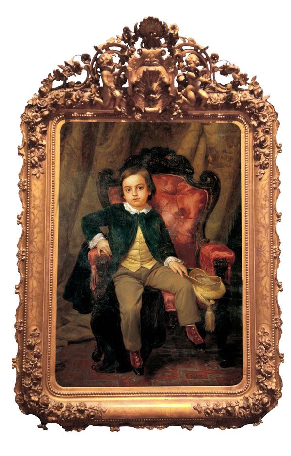 Pelegrín Clavé
Retrato de cuerpo entero del tamaño natural del niño D. Gabriel Gamio, 1852
Óleo sobre tela
Col. Banco Nacional de México