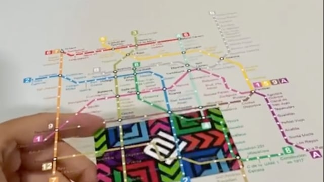 Mapa de realidad aumentada del Metro CDMX