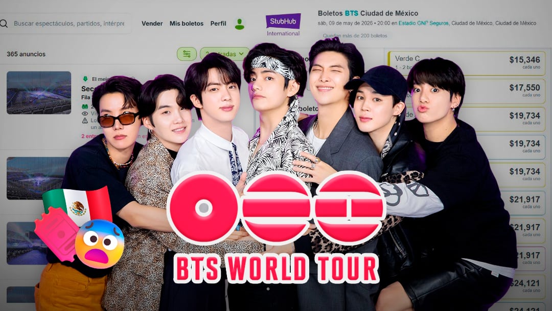 Aparecen boletos en reventa para BTS en México antes de que termine la preventa