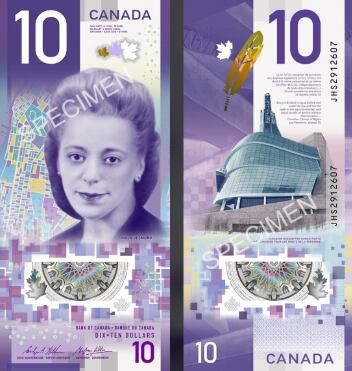 Viola Desmond en billete canadiense