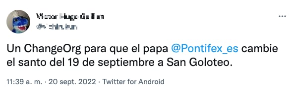 Tuit por el día de San Goloteo