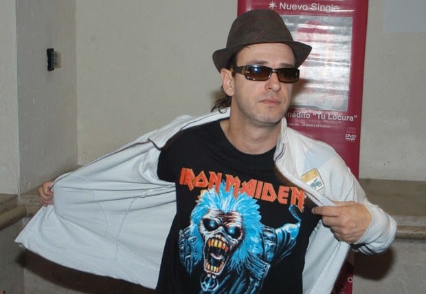 Gustavo Cerati durante una conferencia de prensa en México en 2004.