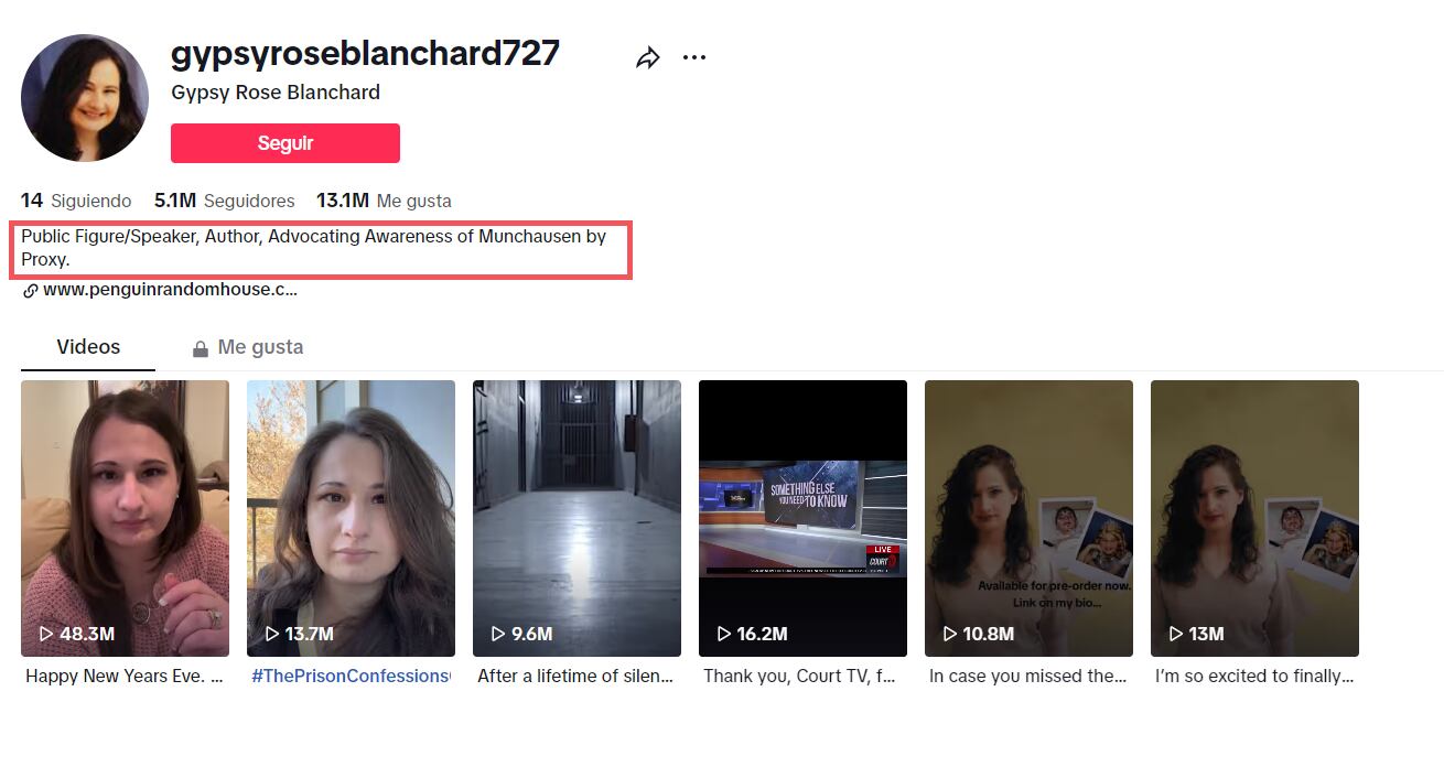El Tiktok de Gypsy Rose Blanchard que estrenó al salir de prisión