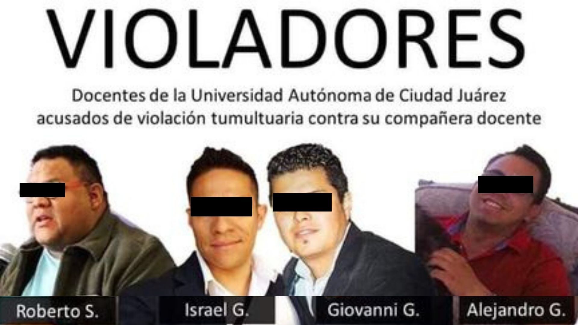 Acusados de violación contra maestra