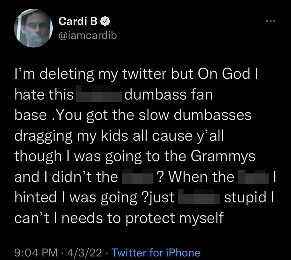 Tuit, Cardi B