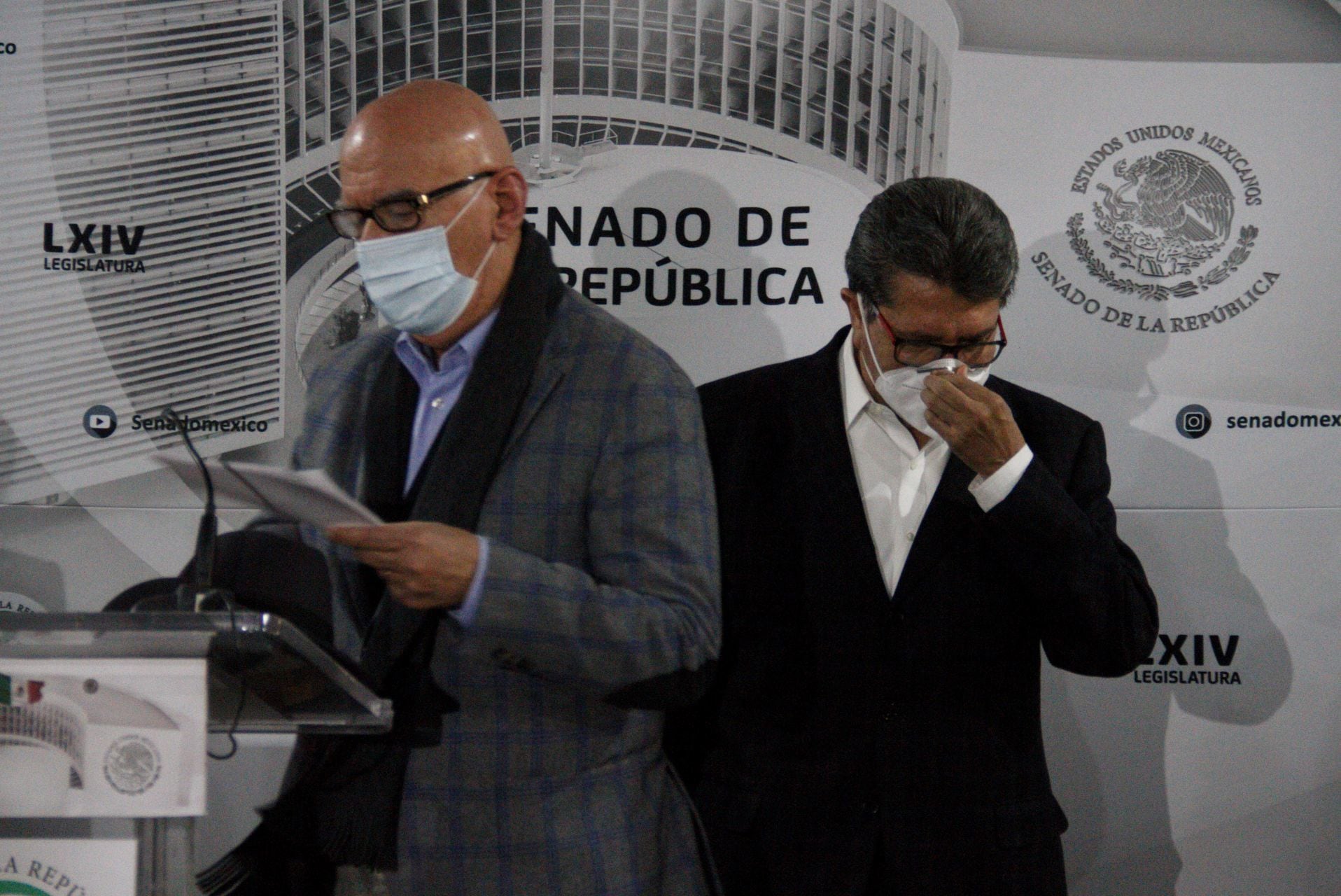 Dante Delgado y Ricardo Monreal