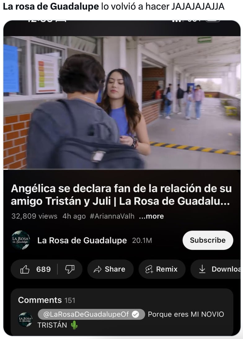 La Rosa de Guadalupe dedica un capítulo a Christian Nodal y Ángela Aguilar