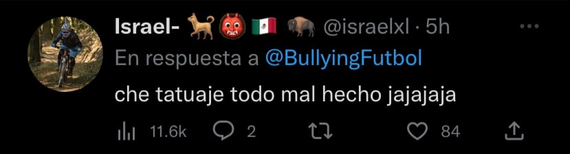 Los aficionados tundieron a Alexis Vega por su tatuaje de Qatar 2022.